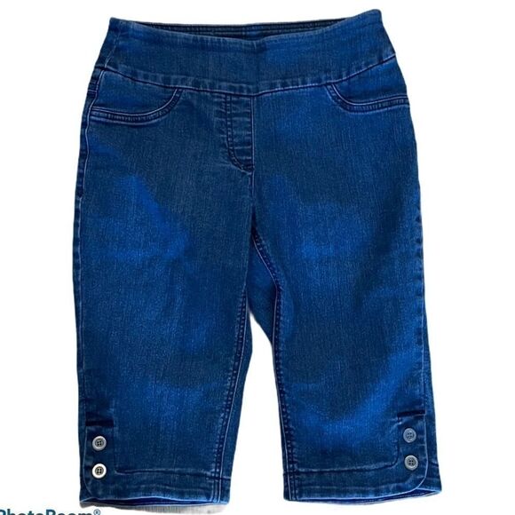 Alia Denim Walking Shorts Size 4 Petite - Picture 1 of 3